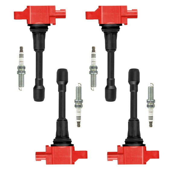 4 Energy Ignition Coils and 4 NGK Ruthenium Spark Plugs Compatible with Nissan Altima Frontier Replacement for UF549 Fits select: 2015 NISSAN ALTIMA 2.5/S/SV/SL, 2012-2013 NISSAN ROGUE S/SV