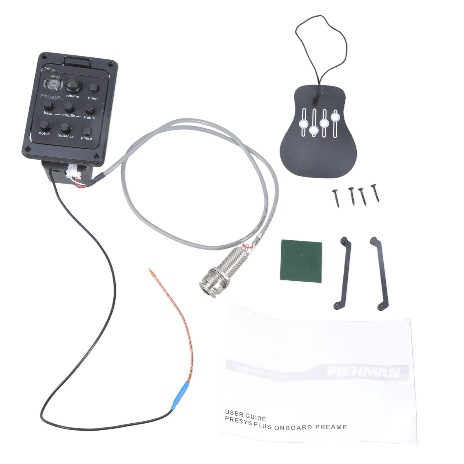 4 Equalizers Acoustic Guitar Preamps Piezo Pickup Tuner Acoustic Guitar Preamp Pickup for Folk Guitar 201 Pickup