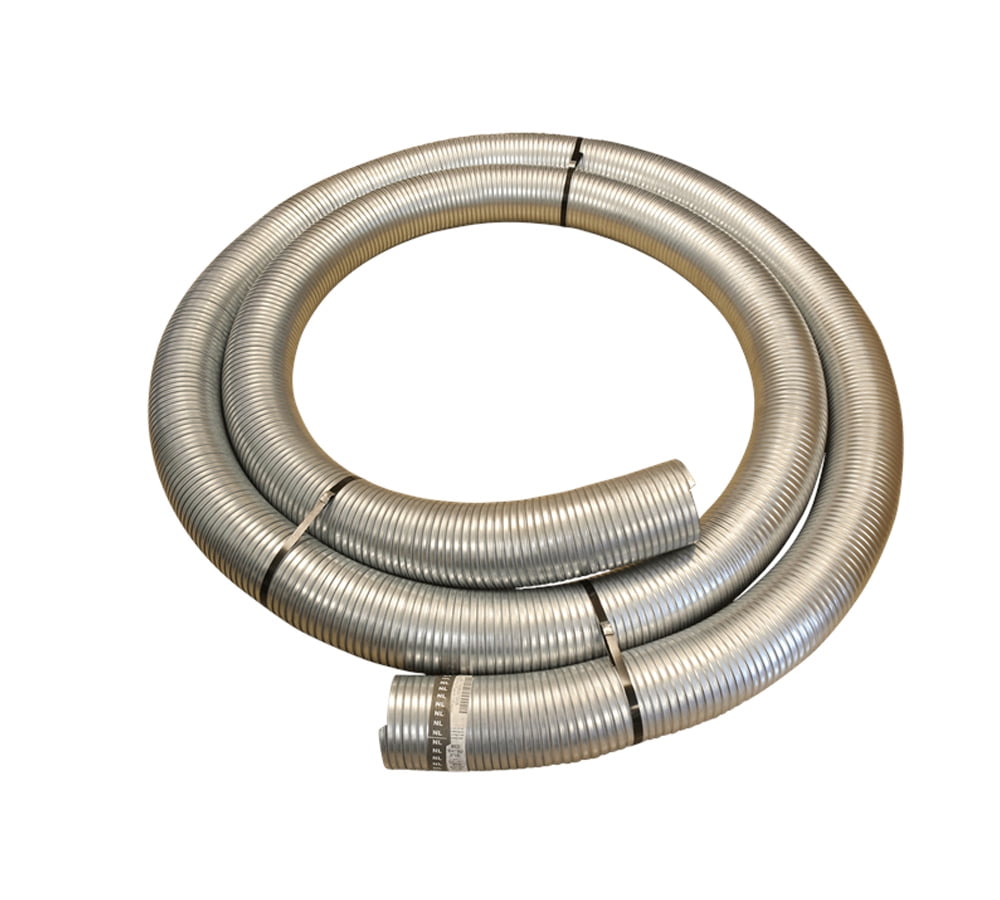 4" Exhaust Flex Pipe, 25' Galvanized Steel Roll, Silver Replaces EF40300G, 16-400M, 16-400MHDM, 16400M, 213-2540, 2130540, 2132540, 2140540, 2191P226155, 226155, 254026 OEM