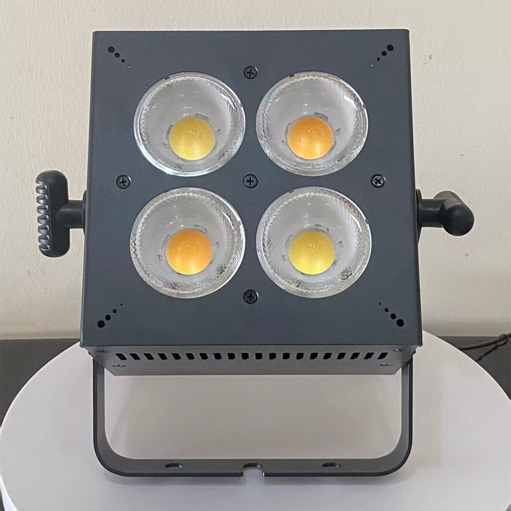 Indoor White Warm Color DJ Fixtures COB LED Blinder Lights Stage Strobe 4-Eyes