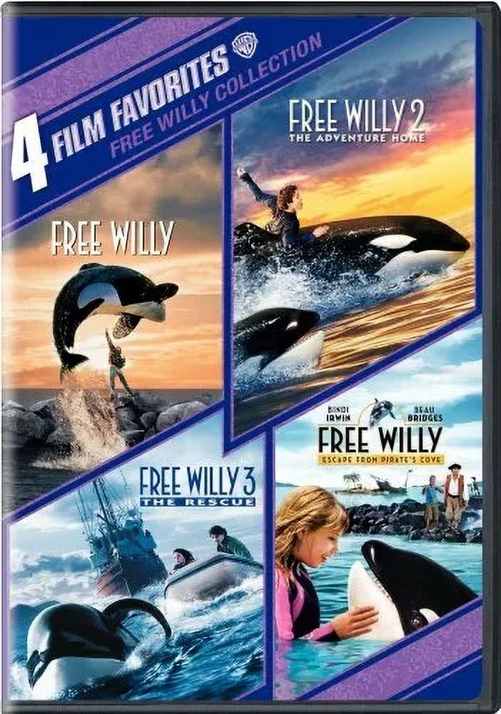 4 FILM FAVORITES FREE WILLY COLLECTION New DVD 1 2 3 4 Catalog
