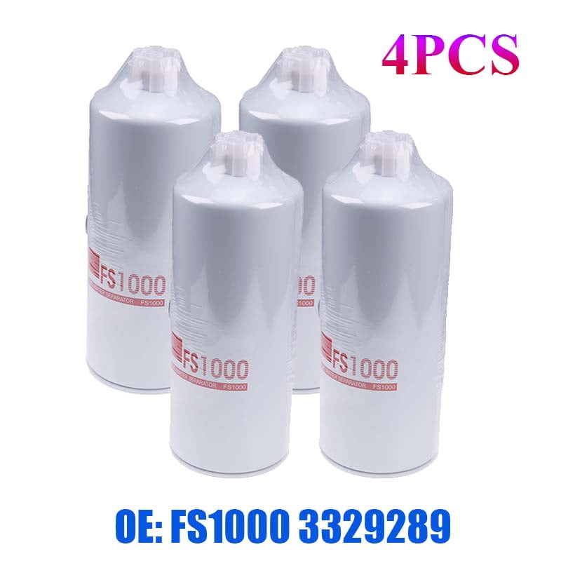4 FS1000 Fuel Water Separator Spin-On For 3329289 Cummins - Walmart.com