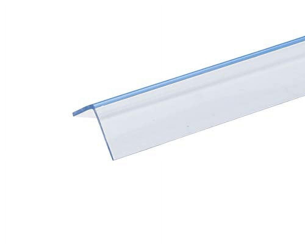 4 FT 1 1/4" x 1/8" Clear Plastic Angle Plastic Corner Guard