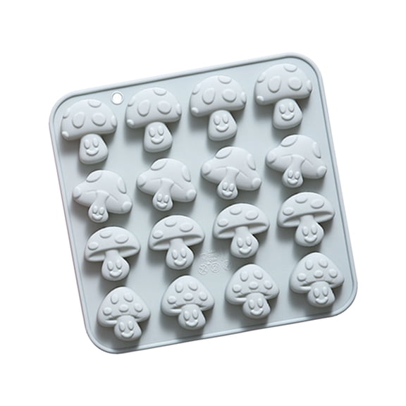4 Fashion Mushroom Elastomer Baking Cast 16 Cavities Dishwasher Safe For Homebrewed Confectioneries And Ice Cuboids