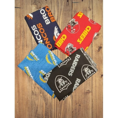 4 Fat Quarters - AFC West NFL Fat Quarter Bundle