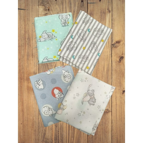 4 Fat Quarters - Assorted Dumbo Fat Quarter Bundle