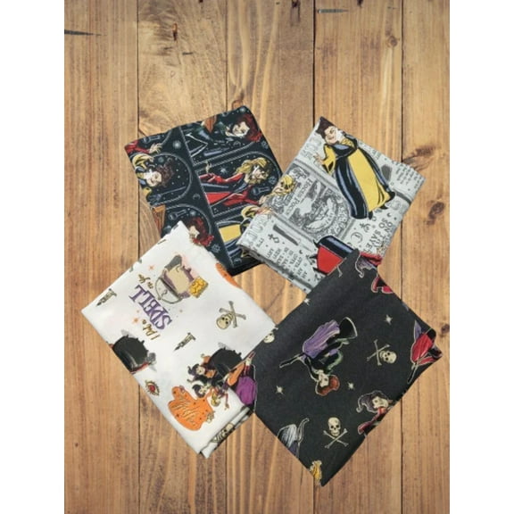 4 Fat Quarters - Assorted Hocus Pocus Fat Quarter Bundle
