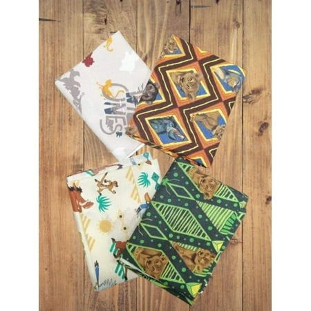 4 Fat Quarters - Assorted Lion Guard Lion King Fat Quarter Bundle