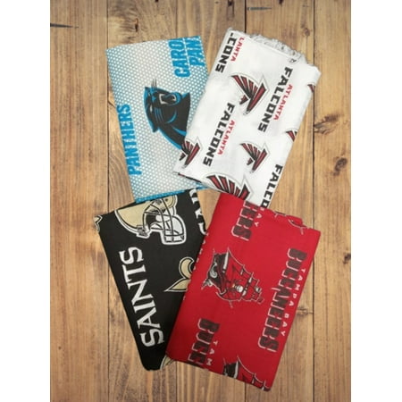 4 Fat Quarters - NFC South NFL Fat Quarter Bundle