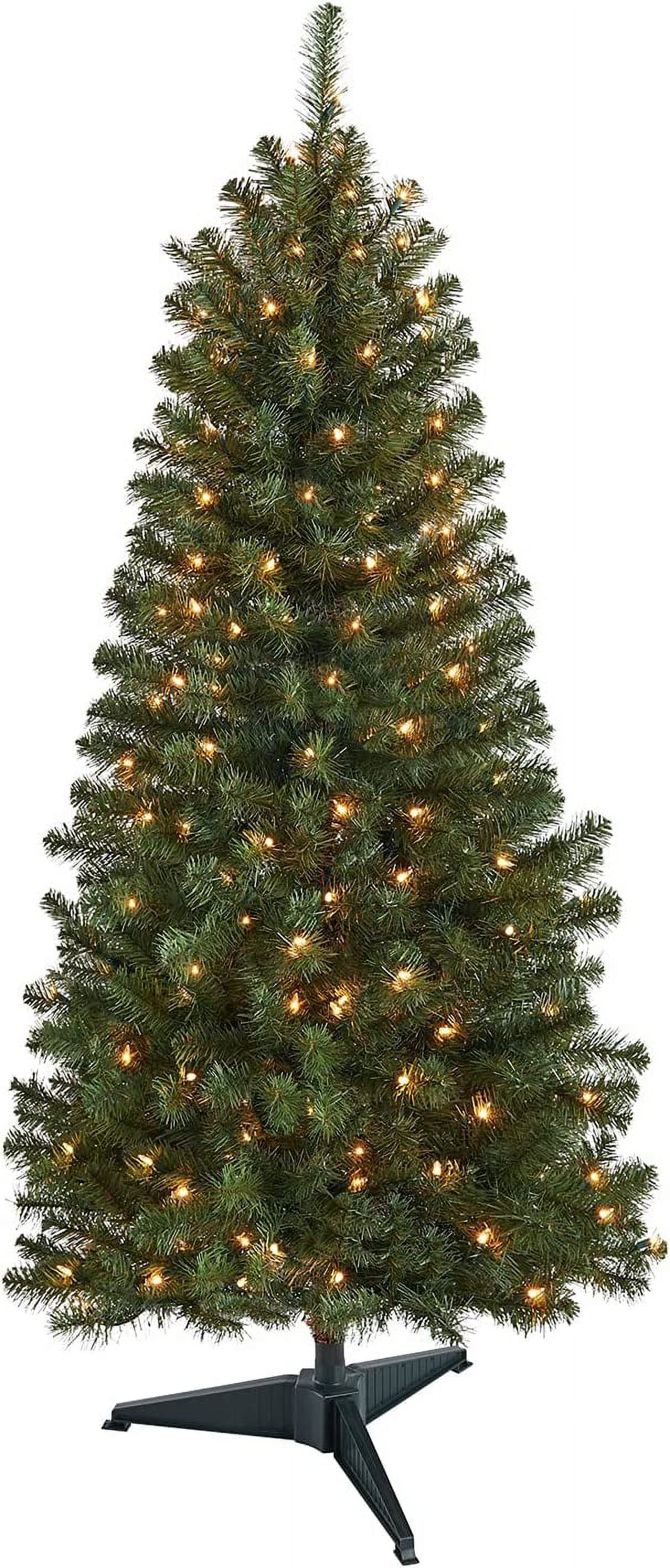 4 Feet Christmas Tree with 100L Incandescent Clear Lights, UL Listed ...