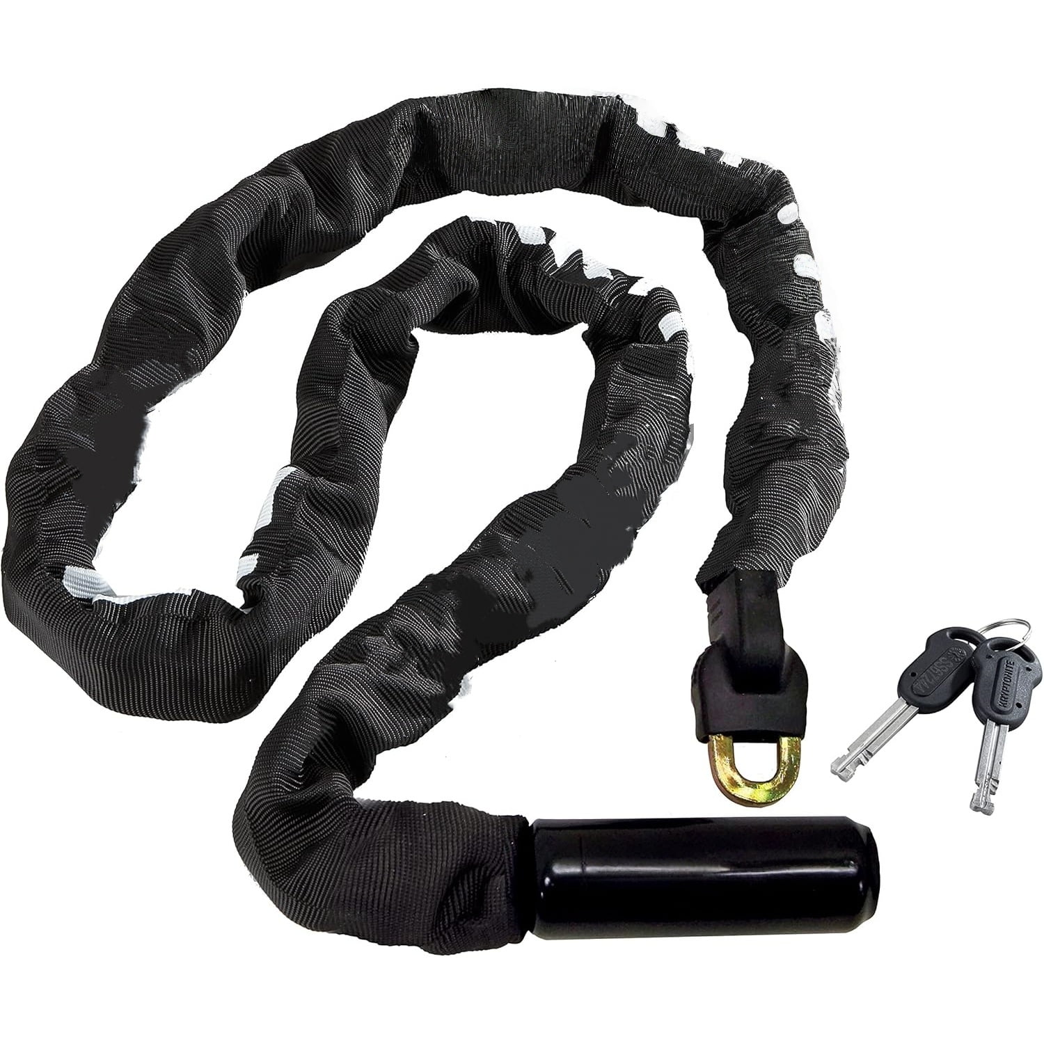 4 Feet Long Heavy Duty Anti-Theft Bicycle Chain Lock with Keys for Bike, Motorcycle, Scooter, Bicycle, Door, Gate, Fence