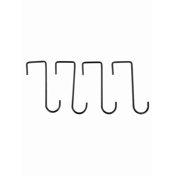 4× Fence Hooks Heavy Duty Over Door Hooks Steel Plant Hanger Hang Brackets