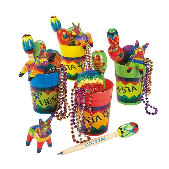 4 Fiesta Fun Cups - Party Supplies - 4 Pieces