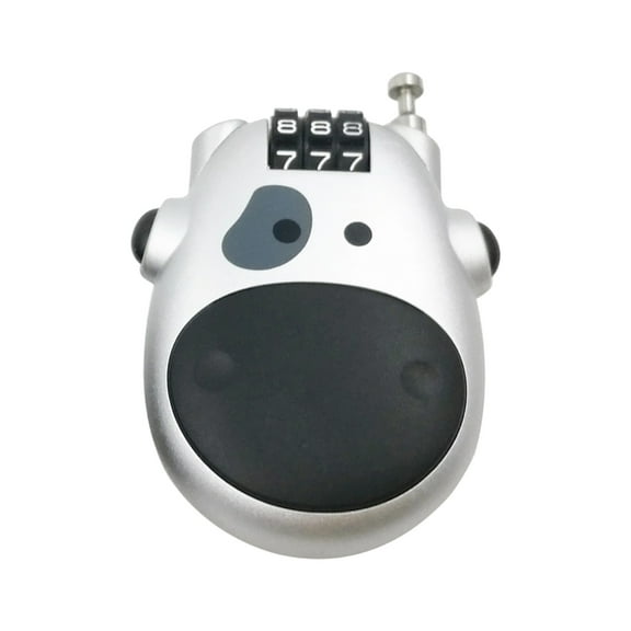 4 Figure Combination Cable Lock Heavy Type Telescopicing Steel Cores Safe Lock for Motorcycles Helmets Scooters Ski Gear