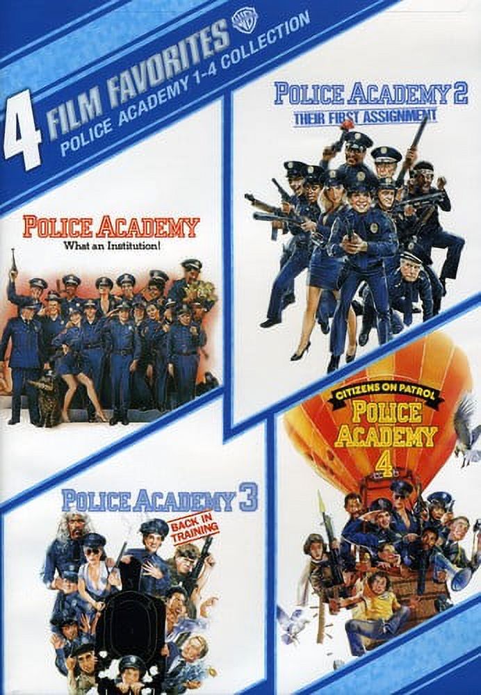 4 Film Favorites: Police Academy 1-4 Collection (DVD), Warner Home Video, Comedy - image 1 of 2