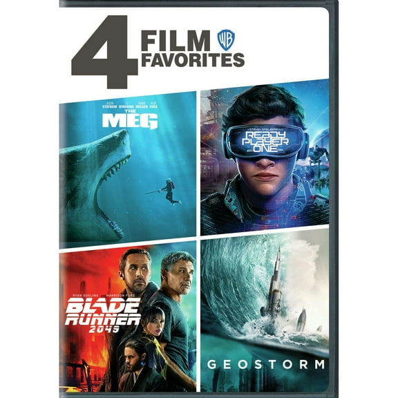 4 Film Favorites: Sci-Fi (The Meg / Ready Player One / Blade Runner 2049 / Geostorm) (DVD)
