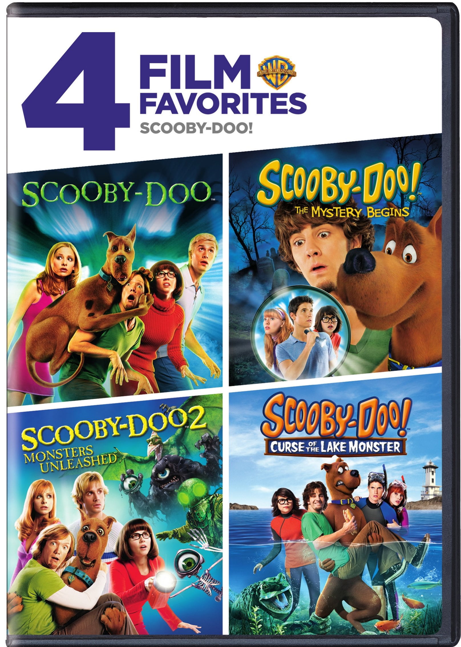 4 Film Favorites: Scooby-Doo! (Scooby-Doo / Scooby-Doo 2: Monsters Unleashed / Scooby-Doo! Curse of the Lake Monster / Scooby-Doo! The Mystery Begins) (DVD)