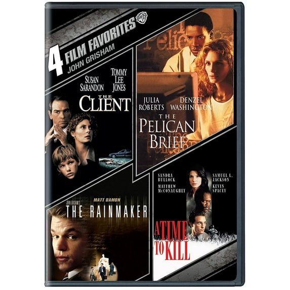 4 Film Favorites The Client, The Pelican Brief,The Rainmaker, A Time To Kill DVD