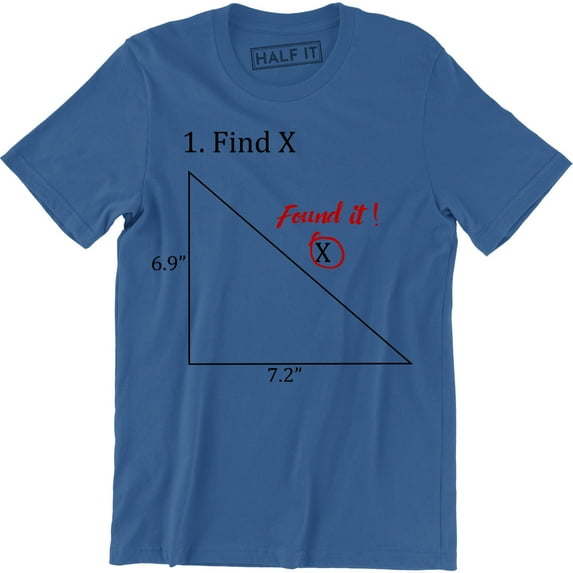 4.Find x I Found It - Funny Humor Math Answer College Teacher Men's T-Shirt