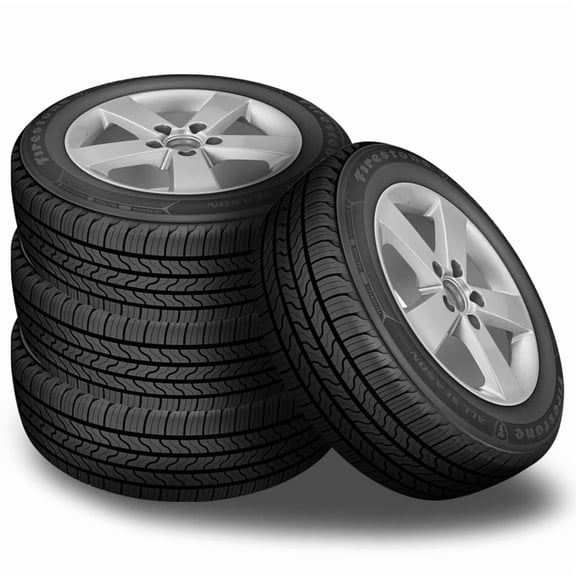 4 Firestone All Season 215/55R17 94V Tires, 560AB UTQG [ 65,000 Mileage ] FS013750 / 215/55/17 / 2155517