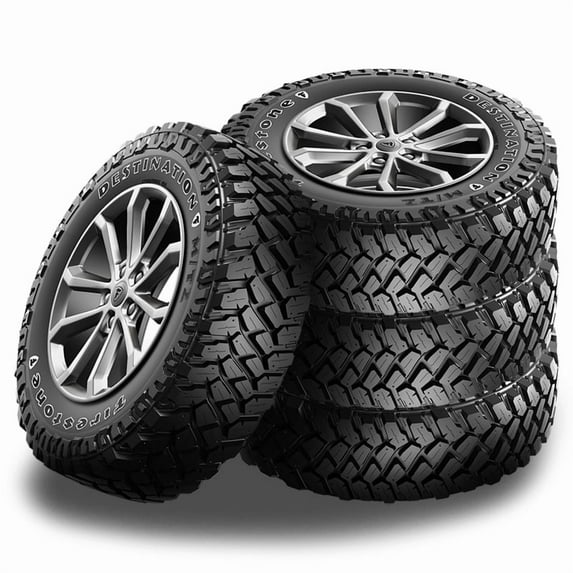 4 Firestone Destination MT 2 OWL 255/75R17 111/108Q Mud Terrain Off-Road 6 PLY FS011618 / 255/75/17 / 2557517