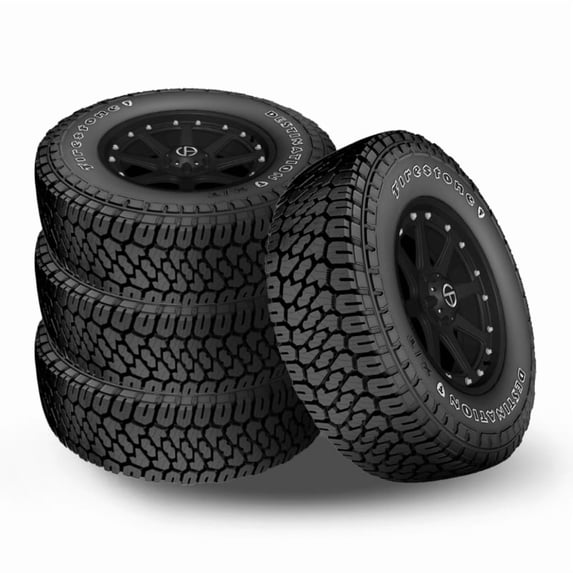 4 Firestone Destination X/T OWL 315/70R17 121/118R Load E 10 PLY Off-Road 50K Mi FS006135 / 315/70/17 / 3157017