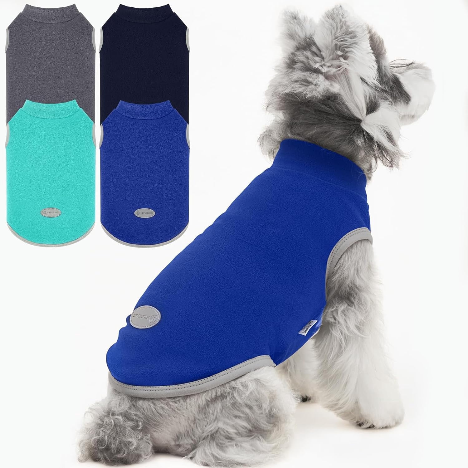 4 Fleece Sweaters Vest Soft Lightweight Breathable Doggie Clothes for ...