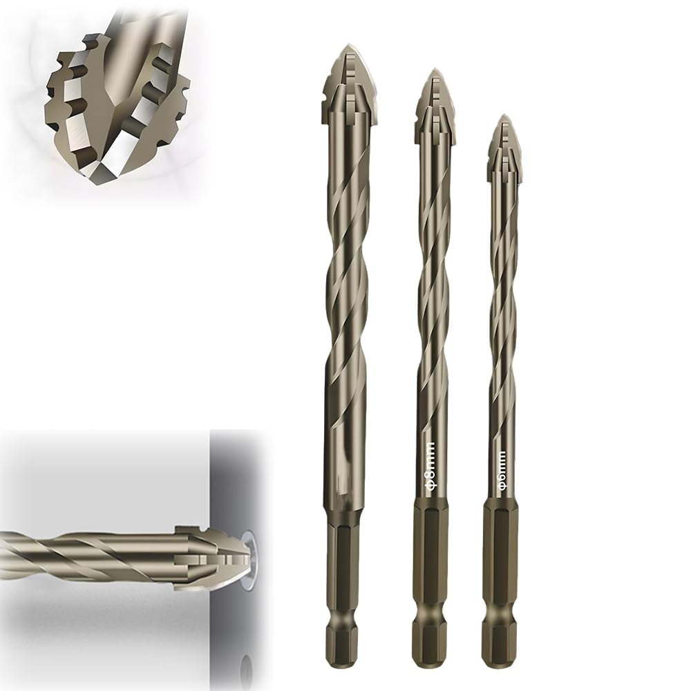 Tencipeda New Four-Flute Sawtooth Eccentric Drill Bit, High