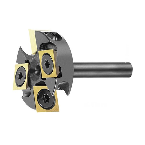 4 Flute Slab Flattening Router Bit 1/4" Shank Alloys Insert Spoilboard Surfacing Bit For Woodworking Softwood Hardwood