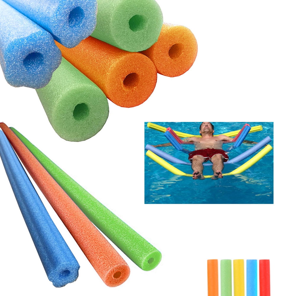4-Pack Foam Pool Noodles for Swimming, Floating, and UK