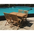 thumbnail image 1 of 4 Folding Teak Chair and Rectangular Table, 1 of 1