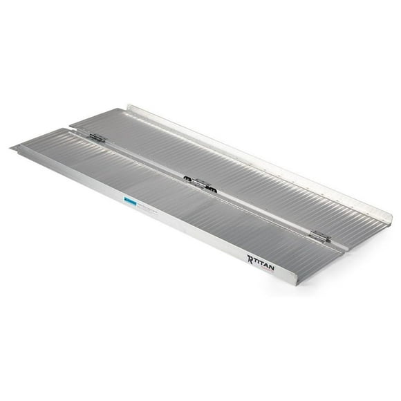 4' Folding Wheelchair Ramp for Porches, Curbs, Landings, Steps, Minivans, 600 lb. Capacity