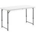 4 Foot Height Adjustable FoldinHalf Table with Carrying Handle, Easy