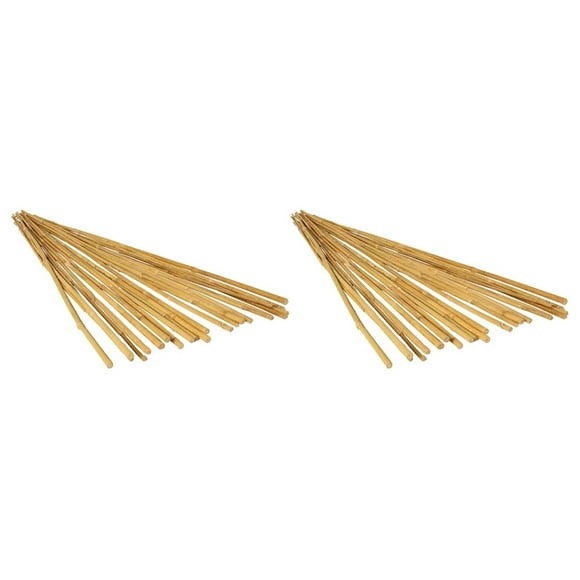 4-Foot High Strength Natural Finish Bamboo Stakes (50 Stakes) | HGBB4
