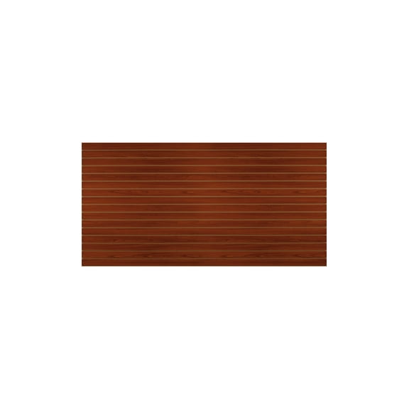 4 Foot x 8 Foot Horizontal Cherry Slatwall Panel - Sturdy Horizontal Slat Wall Panel for Organization & Storage  Ideal for Tools  Garage  Retail  Boutique  Home Wall Storage System - Sleek & Stylish