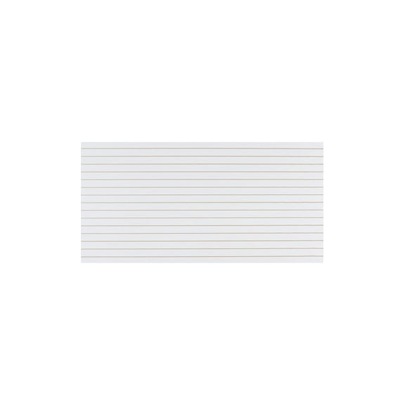 SSWBasics 4 Foot x 8 Foot Horizontal White Slatwall Panel - 4' x 8' Horizontal White Slat