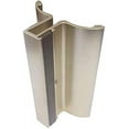 4" Frameless Shower Door Handle with Metal Strike Plate Brushed