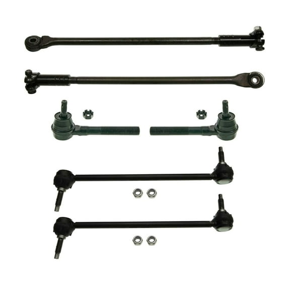 4 Front Inner & Outer Tie Rods + 2 Front Sway Bar Link Suspension Set Fits select: 2001-2003 CHRYSLER INTREPID, 1999-2004 CHRYSLER 300M