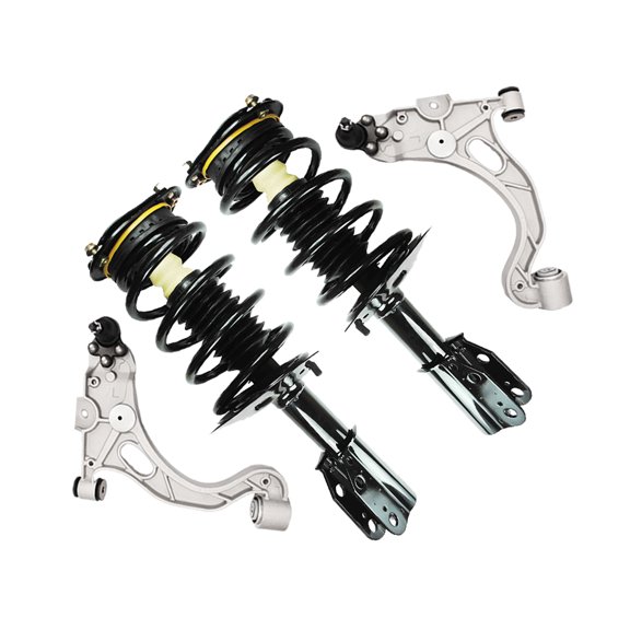 Set of 4 Front Lower Control Arm Ball Joint-Quick Complete Strut-Coil Spring Assembly For 1998-2005 Buick Park Avenue