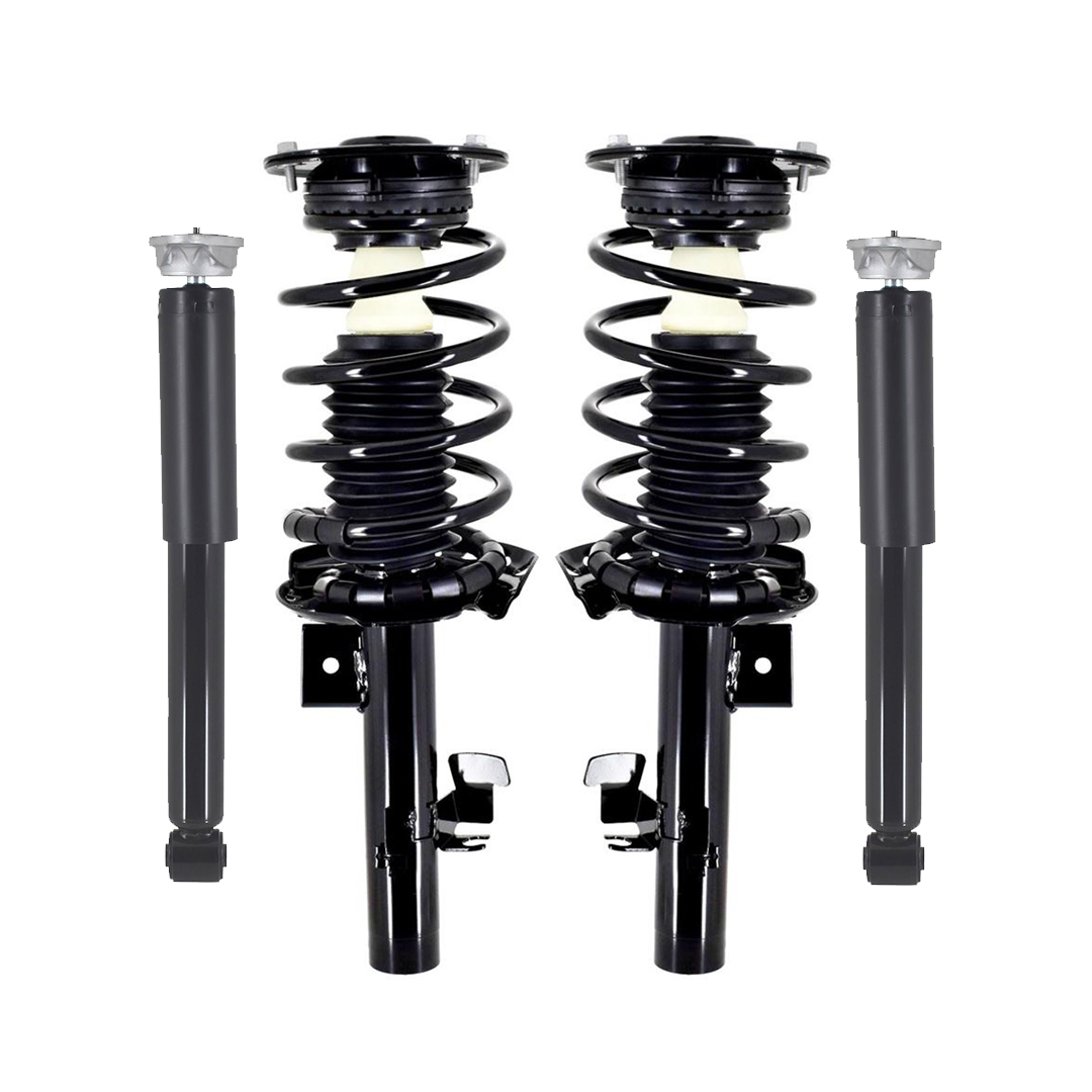 4 Front Quick StrutRear Shock For 20082010 Volvo V70 w/ Suspension