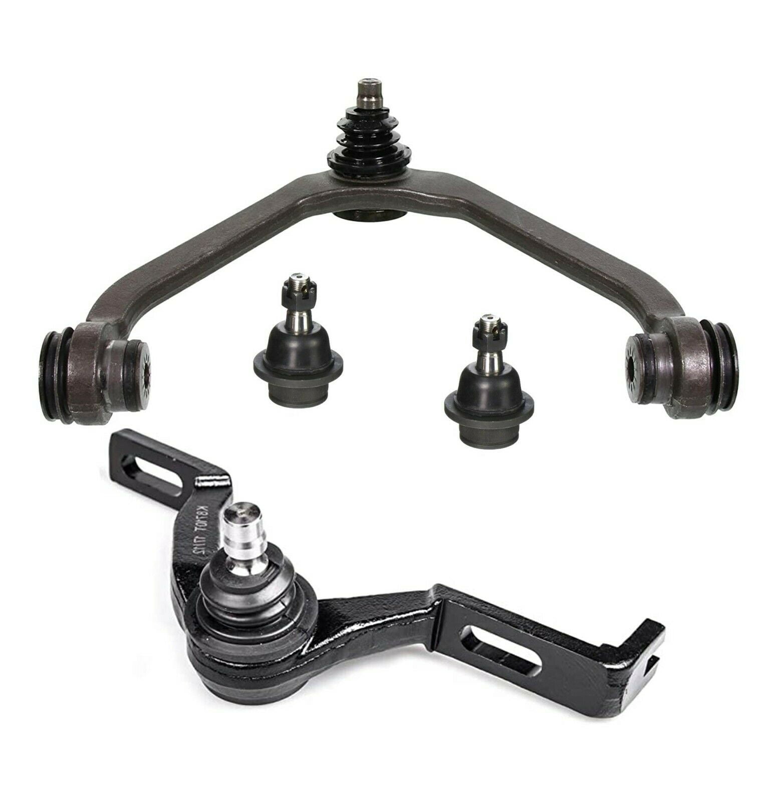 4 Front Upper Control Arms with Ball Joints Kit Passenger RH Driver LH Suspension 2 Piece Design Fits select: 1998-2011 FORD RANGER, 1995-2001 FORD EXPLORER
