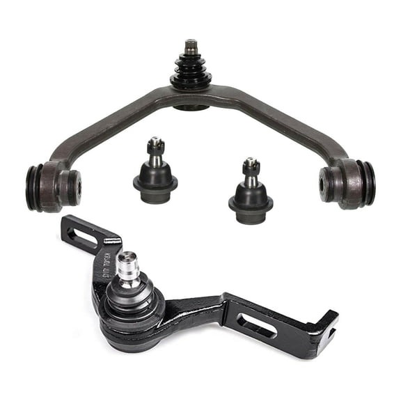 4 Front Upper Control Arms with Ball Joints Kit Passenger RH Driver LH Suspension 2 Piece Design Fits select: 1998-2011 FORD RANGER, 1995-2001 FORD EXPLORER