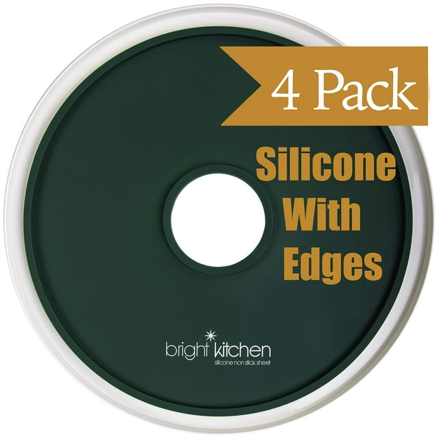 4 Fruit Leather Silicone Dehydrator Sheets with EDGES NONToxic for