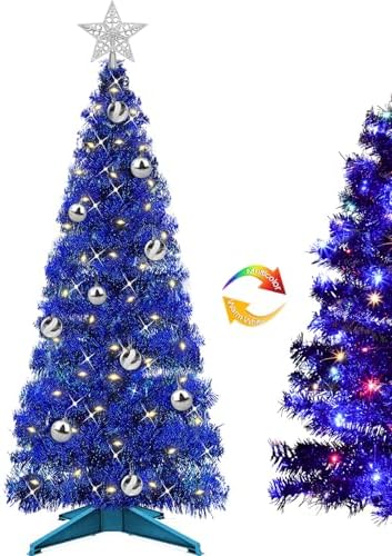 4 Ft Christmas Tree Remote Control 8 Modes Dual Color Change Timer 100 ...