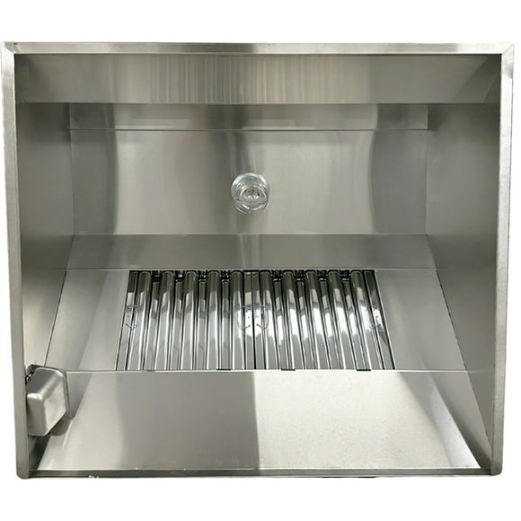 4 Ft. NSF Commercial Exhaust Hood  48"W x 25"D x 47.5"H | Stainless Steel Restaurant Vent Hood | Commercial Kitchen Only Hood