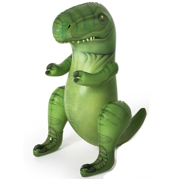 H2OGO! Inflatable Dinomite Sprinkler - Green Dinosaur, T-Rex Snout-Head Sprays Water, Outdoor & Backyard Toy Play, Hose Attaching, Toddlers & Kids 2+