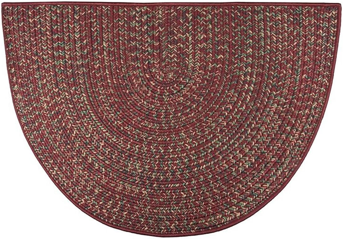 Fireproof Throw Rug 4 Ft Half Round Fire-Resistant Hearth Rug | Fireproof Protection ...