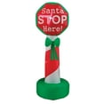 thumbnail image 1 of 4 Ft Lighted Airblown - Santa Stop Here Sign, 1 of 1