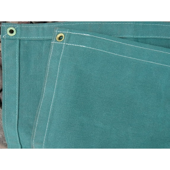 4 Ft. x 4 Ft. Green 10 Oz. Canvas Tarp