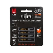 4 Fujitsu AAA Ready-to-use HR4UTHC 950mAh Min. 900mAh rechargeable battery NiMH 1.2V Made in Japan